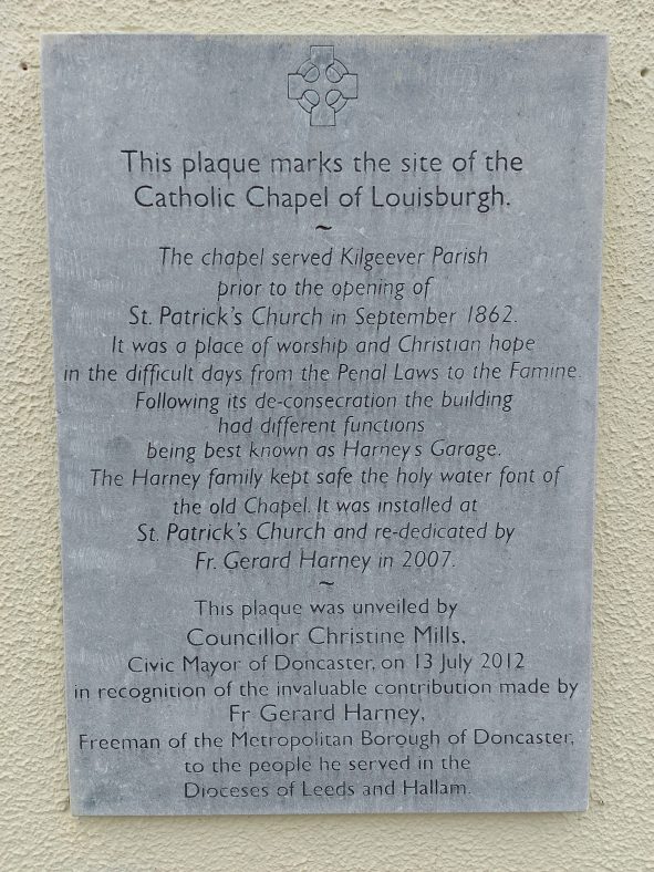 Plaque on Old Church Site | Mary O'Malley