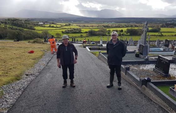 New tarmacadam at Kilgeever New Cemetery October 2021