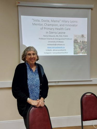 Professor Nancy Edwards in Killeen Community centre | Mary O'Malley