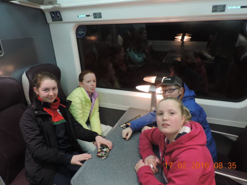 Sarah, Chloe, Saran & Ruth love the 7am train. | Mary O'Mallley