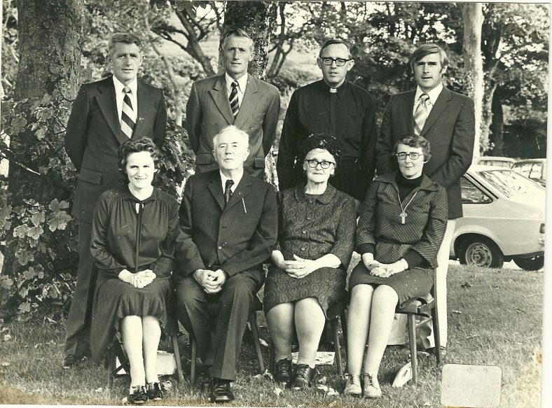 Fr. Padraig O'Ma´ille & family at his Ordination in Kiltegan, 1957