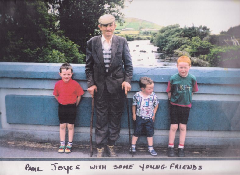 Paul Joyce with some young friends