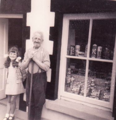 John McDonnell with Mariéad Staunton outside Sweeneys Grocers circa 1970 | Mariéad Staunton